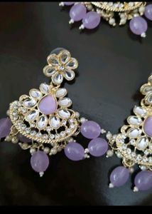 Elegant Jewelry Set Lavender Color