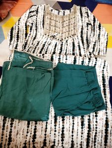 NYRA CUT KURTI SET