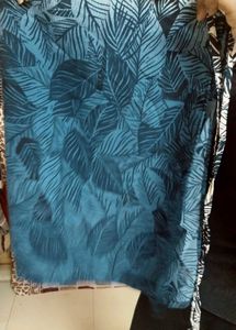 Leaf Print Mini Skirt