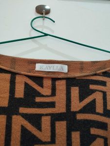 Patterned Long Sleeve sweater type 🎉Top