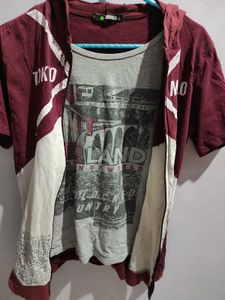 Tshirt With Attached Jacket