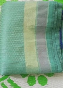 Aqua Green And Navy Blue Combo Saree