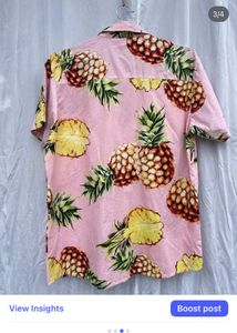 Pink Pineapple Print Shirt