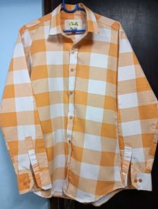 Orange checkered shirt