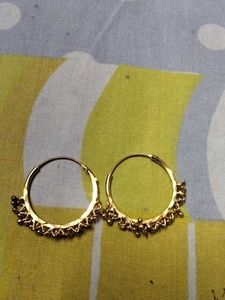 Golden Hoop Earrings