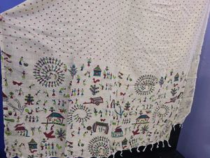 Warli Art Dupatta
