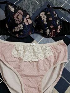 combo Of Four Imported Fabric Bra N Panty