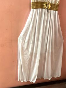 White &amp; Gold Dress