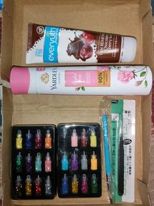 Combo(nail art +  perfume +tan scrub
