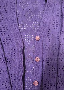Purple Crochet Sweater
