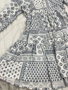 Patterned Mini Shirt Dress