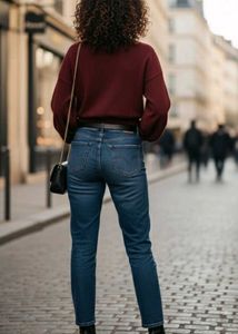 shein rust full sleeve top winter perfect