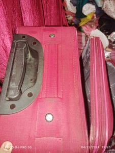 ✅Red ♥️ Color Two Wheeler Trolley Bag Used
