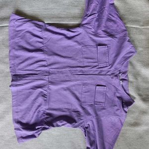Girls/womens Purple Shirt with Pockets