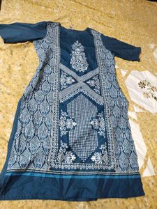 Elegant Blue Printed Kurta