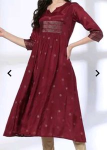 New Unused Xxl Elegant Maroon Kurta