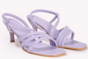 Women Open-Toe Kitten-Heeled Sandals