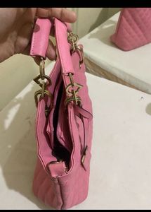 Orginal Mark &amp; Keith Pink Solid  Handheld  Bag