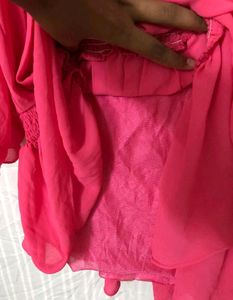 Pink Long Sleeve Dress