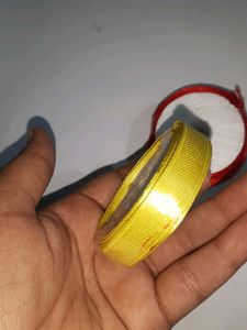 Ribbon on red and yellow colour..