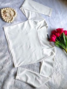Elegant White Long Sleeve Top