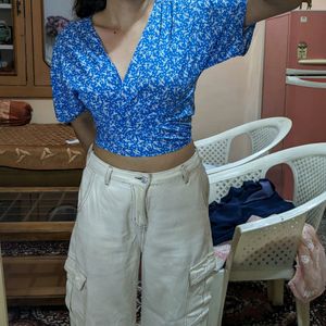 ****BLUE DITSY TOP****