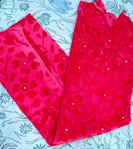 Winter Party Red Velvet Scarf