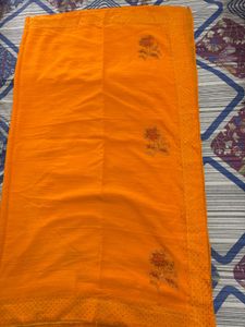 Elegant Orange Saree