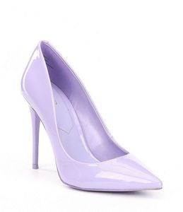 Aldo Lavender Leather Pointed Heels