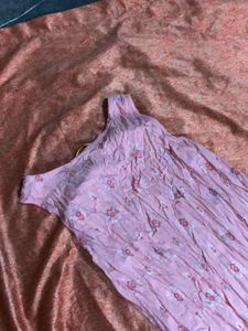 Vintage Pink Sleeveless Dress