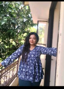 Combo Top Floral Green