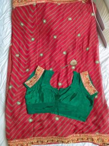 Party Wear Festive Heavy Designer Saree + Blouse