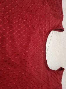Women Plain Blouse Red Colour
