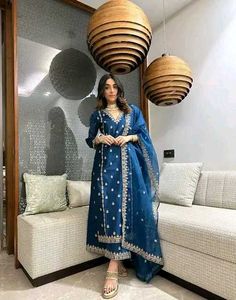 Elegant Blue Kurta Set