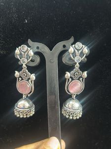Pink Stone Earring