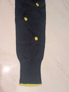 Navy Blue Floral Cardigan