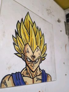 Vegeta Glass Painting