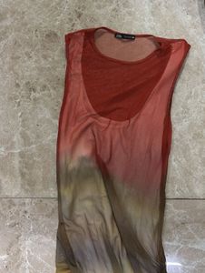 ZARA Ombre Bodycon Midi Dress