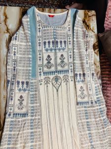 Printed Full Sleeves Kurta And Pant Set