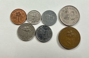 Set Of 7 Malaysian Coins