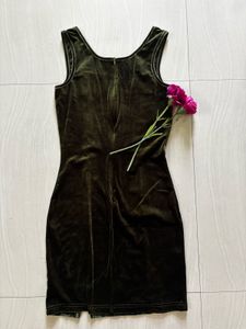 Olive Green Mini Dress