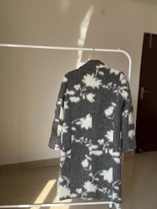 ABSTRACT Print WOOL Long COAT