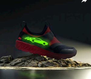 Kazarmax Slip On Shoes For Kids With Glow In Dark