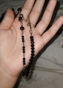 Black Beaded Earrings Bracelet Combo🖤