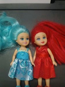 Collectible Fashion Dolls - Blue &amp; Red