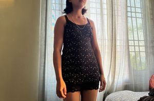 Sparkly Black Mini Dress