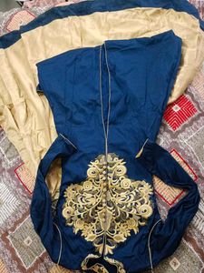 Elegant Blue Embroidered Kurta Set