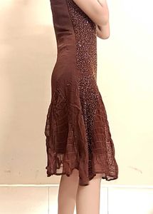 Brown Party Wear Dress 🤎