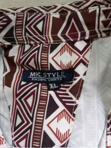 FLORAL PRINT HALF SLEEVE 42 CMS SILKY SHRT.I