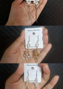 American Diamond Earrings Set